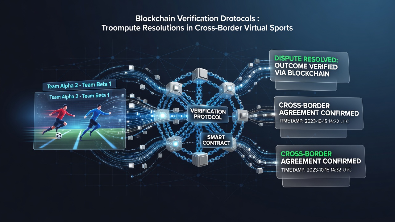 Blockchain nodes verifying virtual sports betting transactions across international borders
