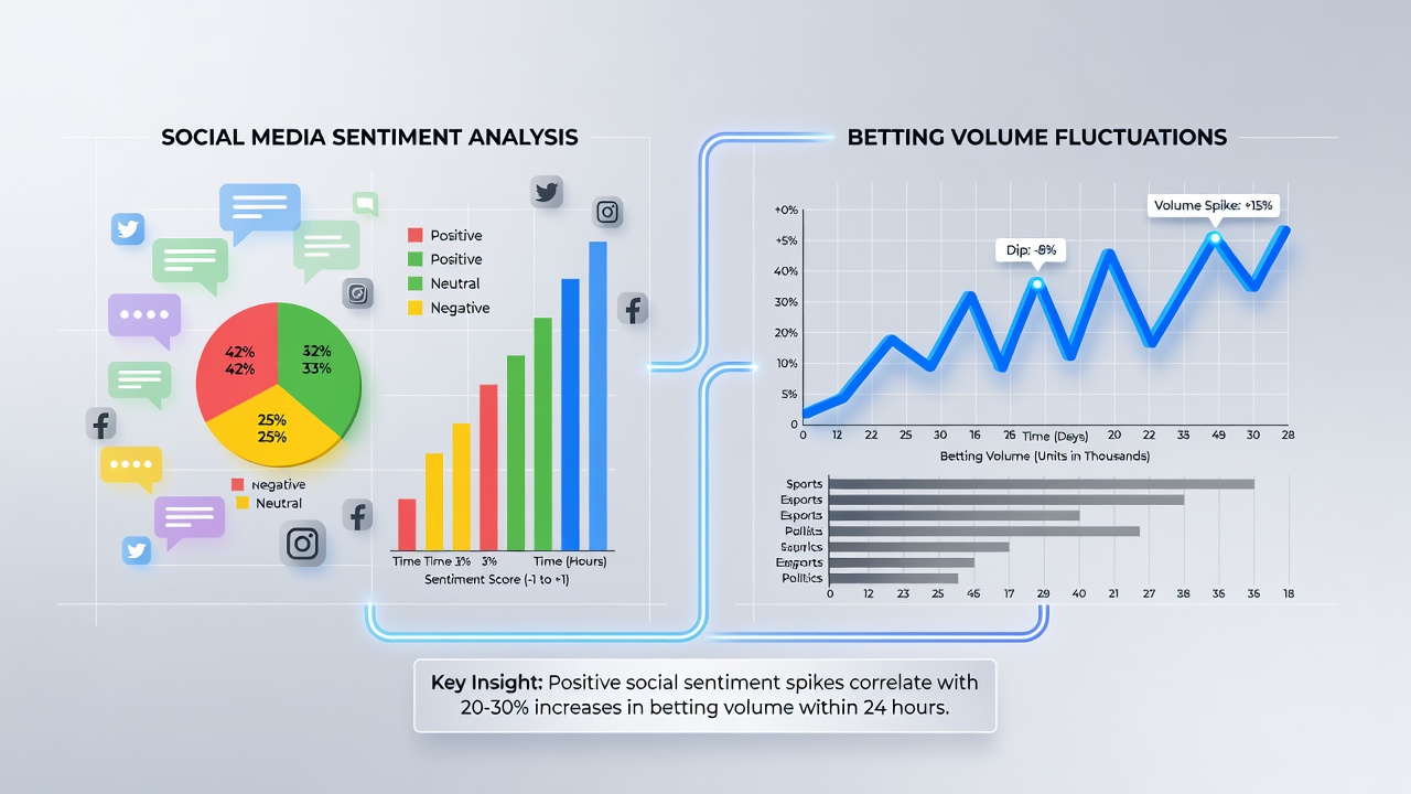Live dealer blackjack table on a regulated online platform with overlaid sentiment metrics and volume fluctuation graphs