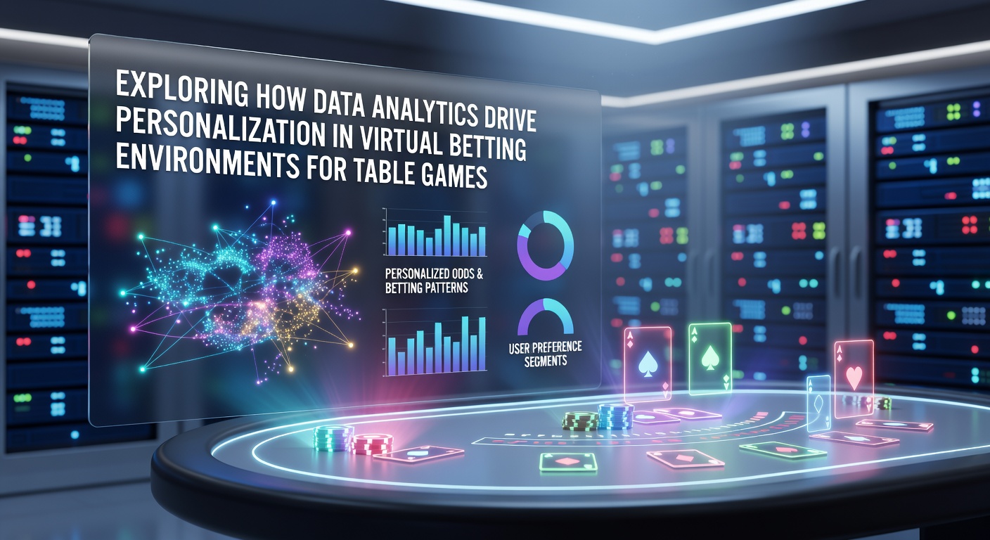 Live virtual blackjack table interface with personalized betting options and player analytics overlay