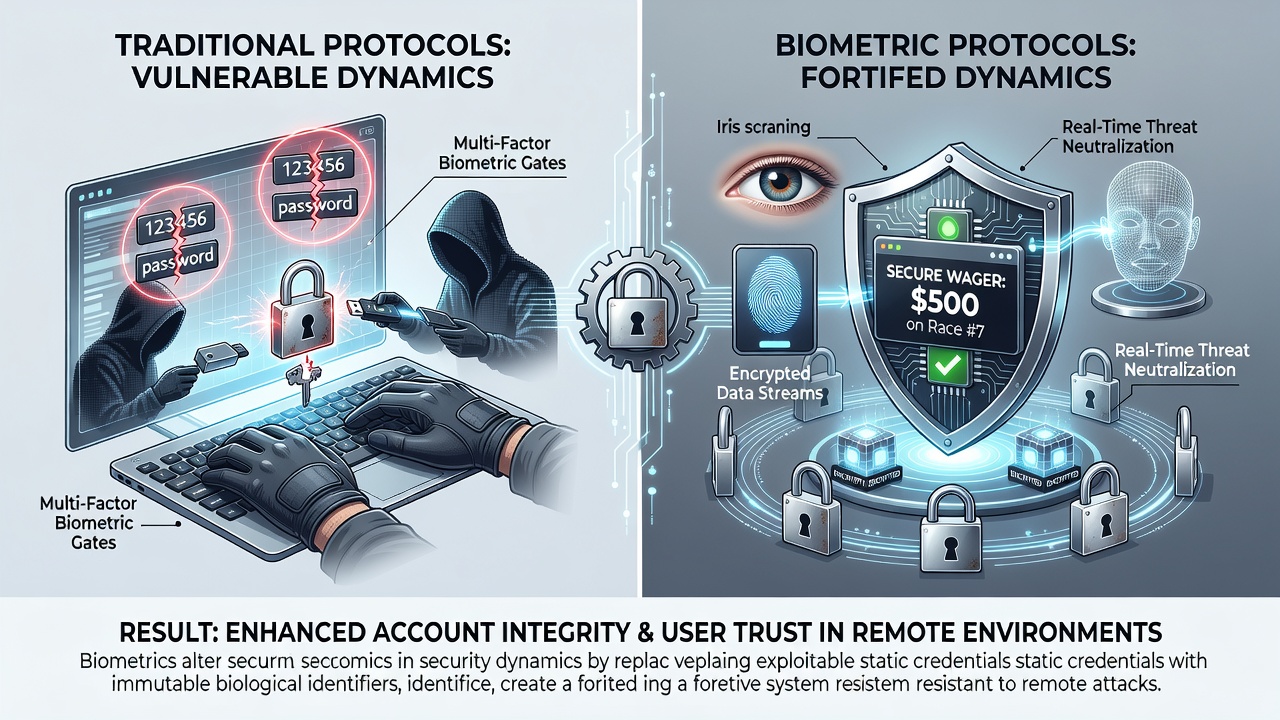 Secure biometric database architecture supporting wagering account verification