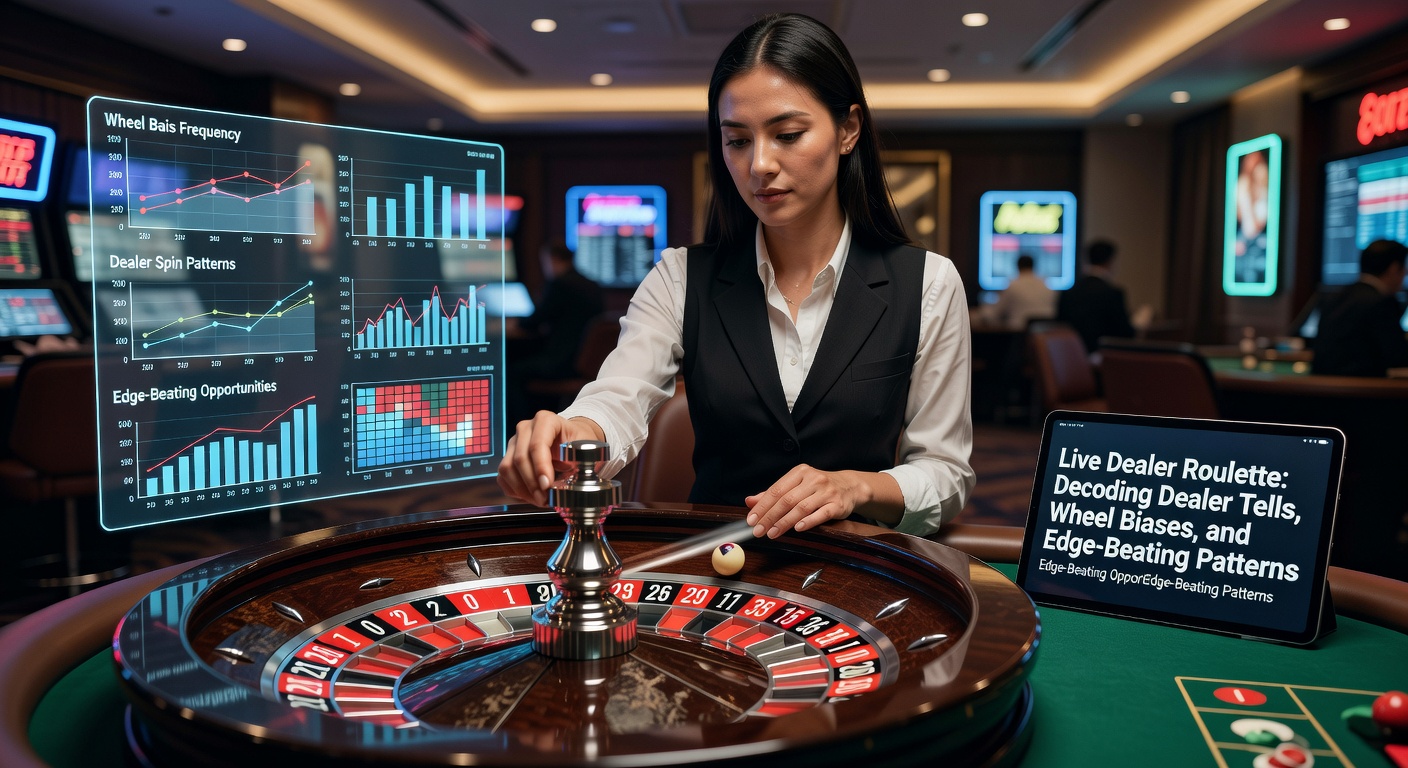 A live dealer spinning a roulette wheel in a high-tech studio, with players betting remotely via screens